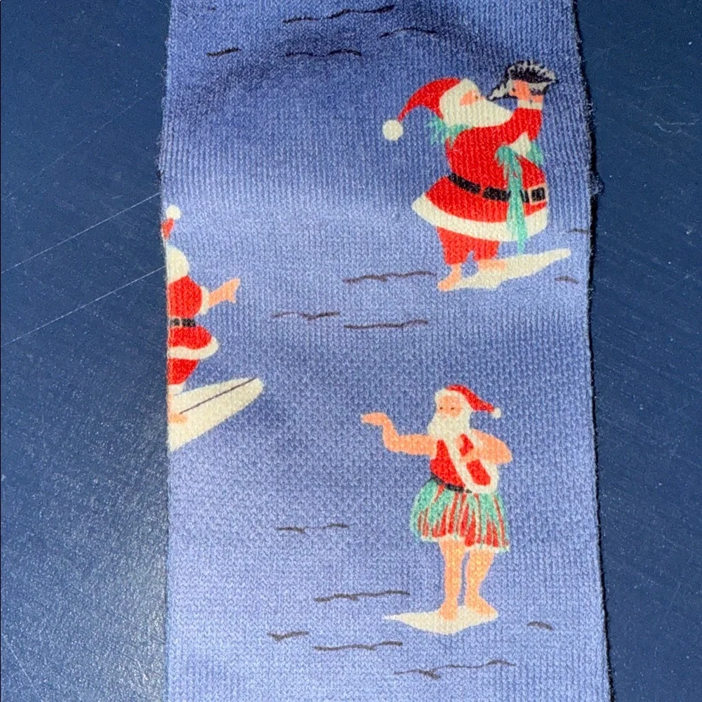 Stance Holiday Surfing Santa Socks - Blue and Black